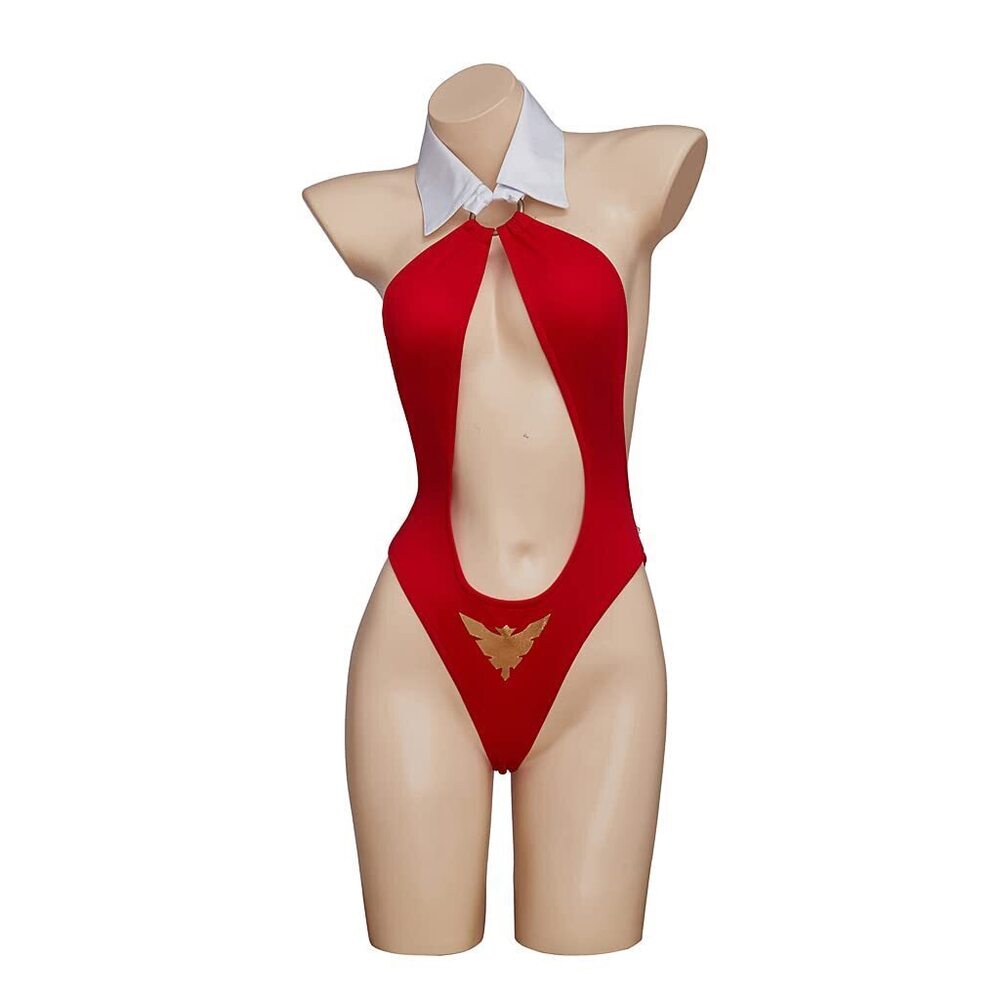 6298 Vampirella Cosplay One Piece Bikini Suit Sexy Halloween Vampire
